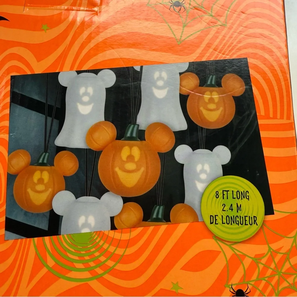 New Disney Halloween Mickey Mouse Pumpkin Ghost Musical Lights/Monster Mash